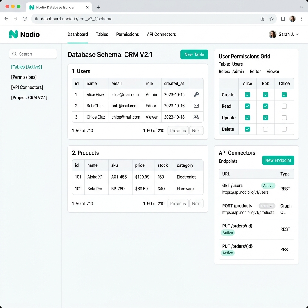 Nodio Database Builder screenshot